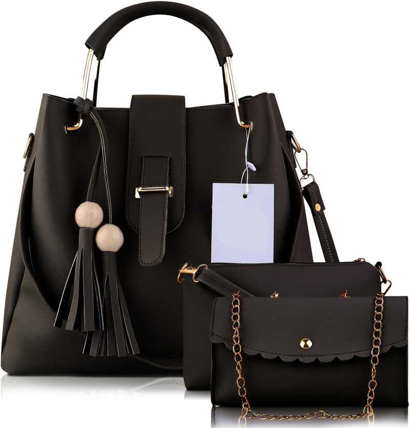 Fargo Handbag For Women And Girls Combo Set Of 3 (3RDCUTCombo) (Black) (B0B18CN68L) Amazon Price History, Amazon Price Tracker