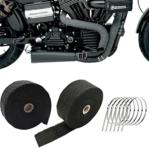 Nastro Termico In Fibra Di Vetro - 2 Rotoli 2.5 Cm X 5 M, Per Scarichi Auto/Moto - Foto 7