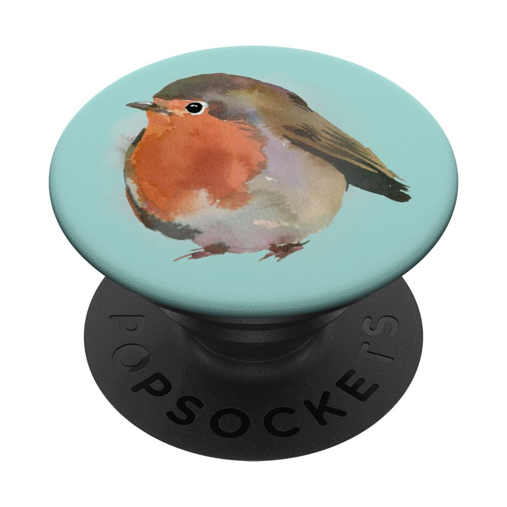 Watercolor Robin | Baby Bird PopSockets Adhesive PopGrip