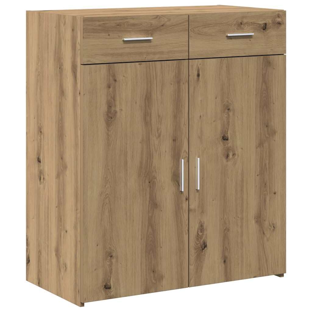 Mueble de baño Artisan-roble 80 x 42,5 x 93,5 cm, material de madera, moderno espacio de almacenamiento para dormitorio y baño, mueble duradero con cajón