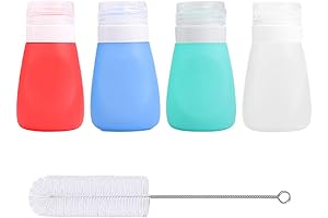 Pizza Sauce Squeeze Bottle for Lunch Box: Portable Sauce Bottles Condiment Bottles Dressing to Go