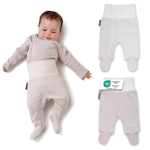 LaLoona Strampelhose mit Fuß - 2er Pack Baby Hosen mit