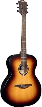 Lag Tramontane 70 Auditorium Solid Sitka Spruce Acoustic Guitar, Brownwood Fingerboard, Brown Sunburst