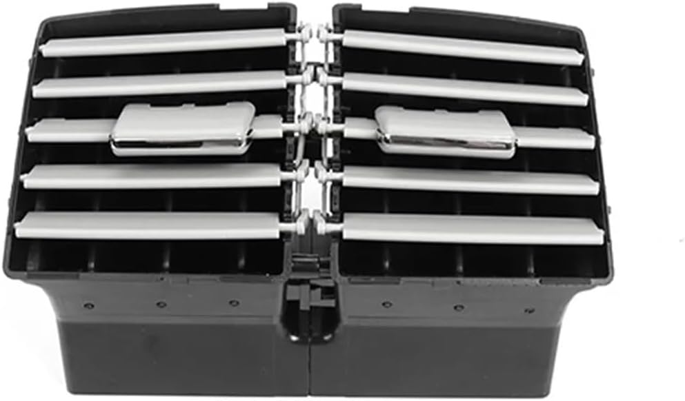 Car Interior Rear Air Conditioner Ac Vent Grille Outlet Assembly Compatible for Benz W164 ML GL 300 350 450 500 1648300454(GRIS)