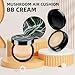 Mushroom Head Air Cushion CC Cream - BB Cream Foundation Makeup Moisturizing Concealer Long-Lasting, Cushion Foundation Full Coverage Self Adjusting for Mature Skin & All Skin Types (Natural)