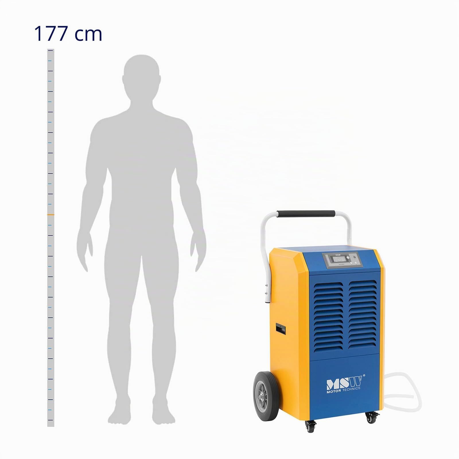 MSW Bautrockner 138 l/Tag 130 150 m² 1300 m³/h mit Griff Luftentfeuchter Raumentfeuchter Trocknungsgerät