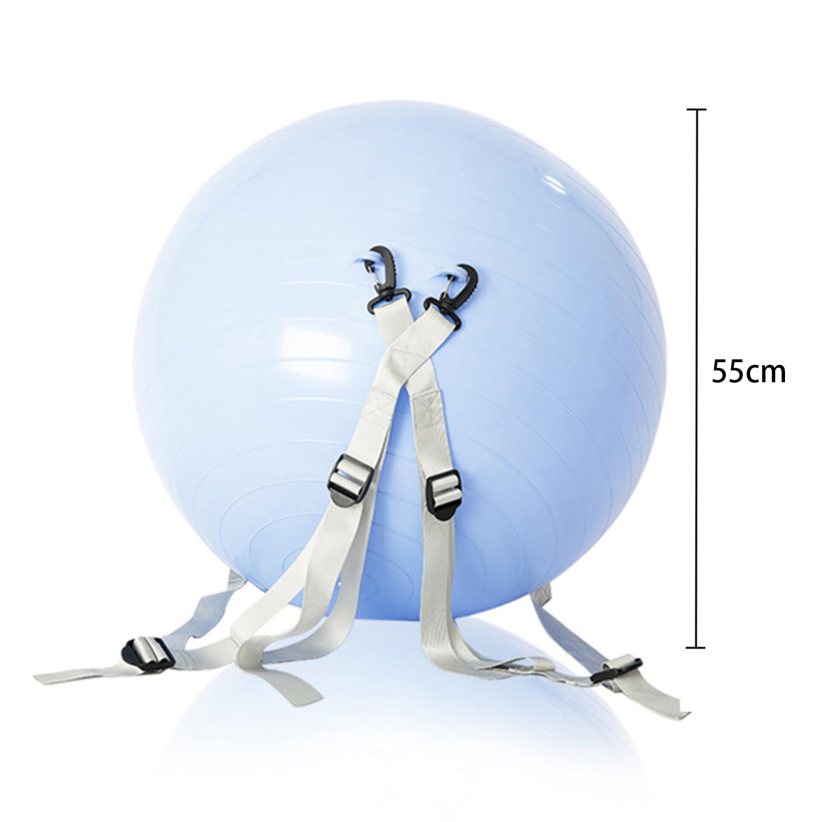Palla ausiliaria multifunzionale, palla ausiliaria resistente con pompa gonfiabile antiscivolo, accessori per allenamento, con spallacci regolabili, per adulti e bambini, esercizio e