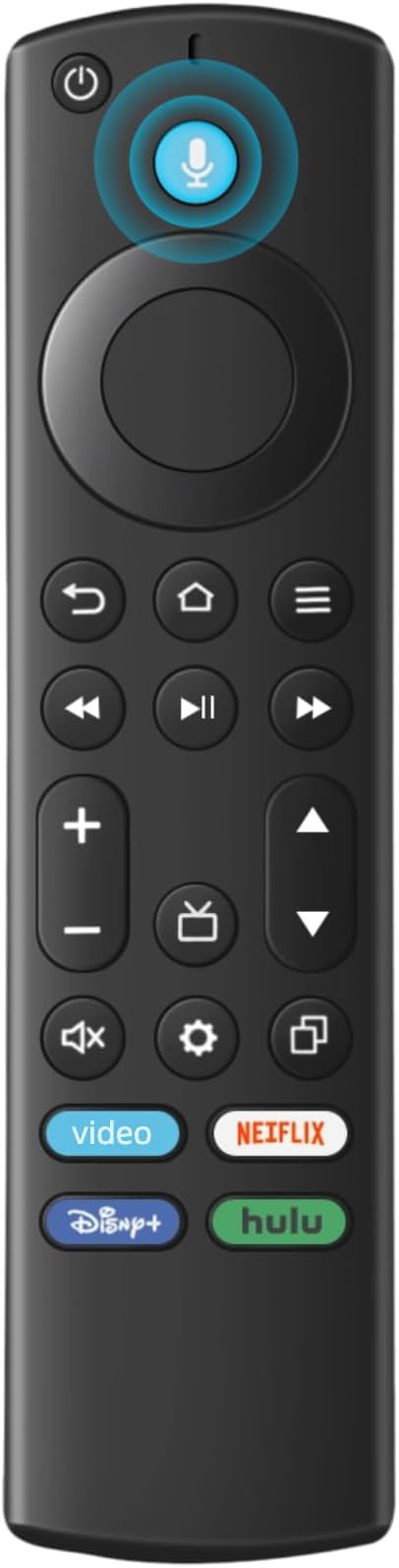 ORQRQO Control Remoto de Repuesto para Todas las Series Fire, TV Stick (HD, 4K, 4K Max, Lite), TV Cube y Omni, Insignia, Toshiba, Smart TVs, con Control por Voz