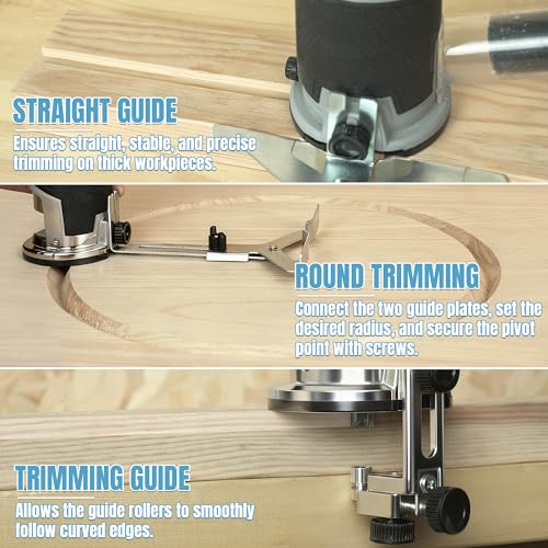 Image of KEENTECH Brushless Cordless Compact Router, Fits Makita 18V Batteries, 6-Speed 1000W Fixed-Base Wood Router for Woodworking (Bare Tool, No Battery)