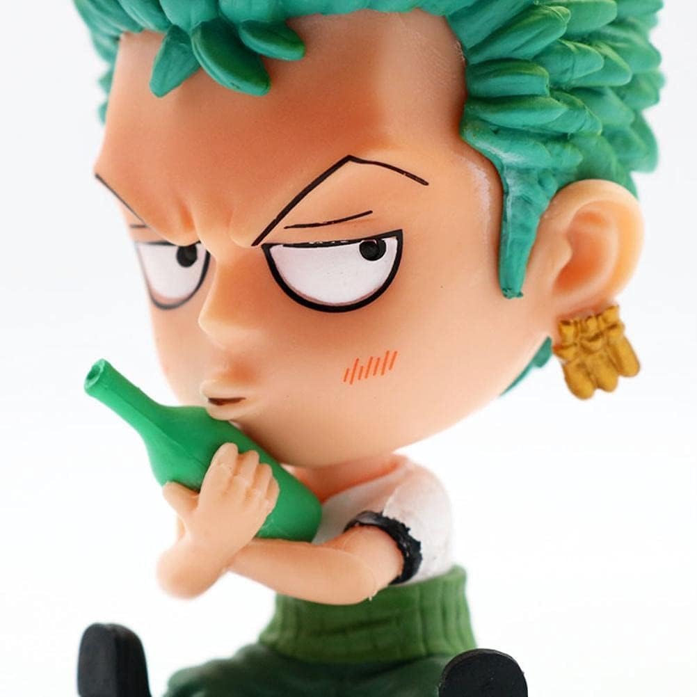 Awestuffs 1 Piece Large Action Figure Limited Edition Figure Manga Toy Collectible (Zoro with Bottle) 3