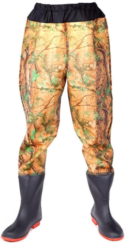 Hip Waders Camo Hip Wading Pants, With PVC Waterproof Boots, Used For Fishing/construction Sites/food Processing Plants