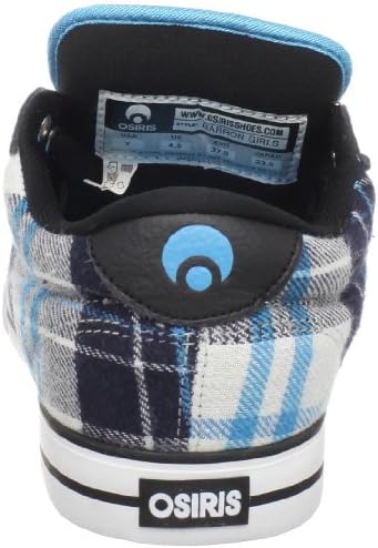 Osiris Women's Barron Skate Shoe,Black/Plaid/Cyon,5 M US | Image 2