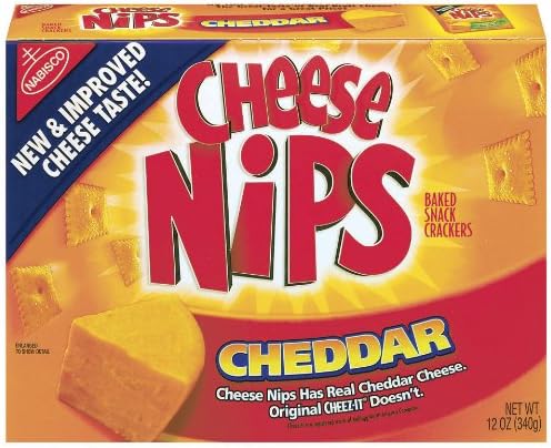 Cheese Nips Cheddar Crackers, 12-Ounce Boxes (Pack of 6)