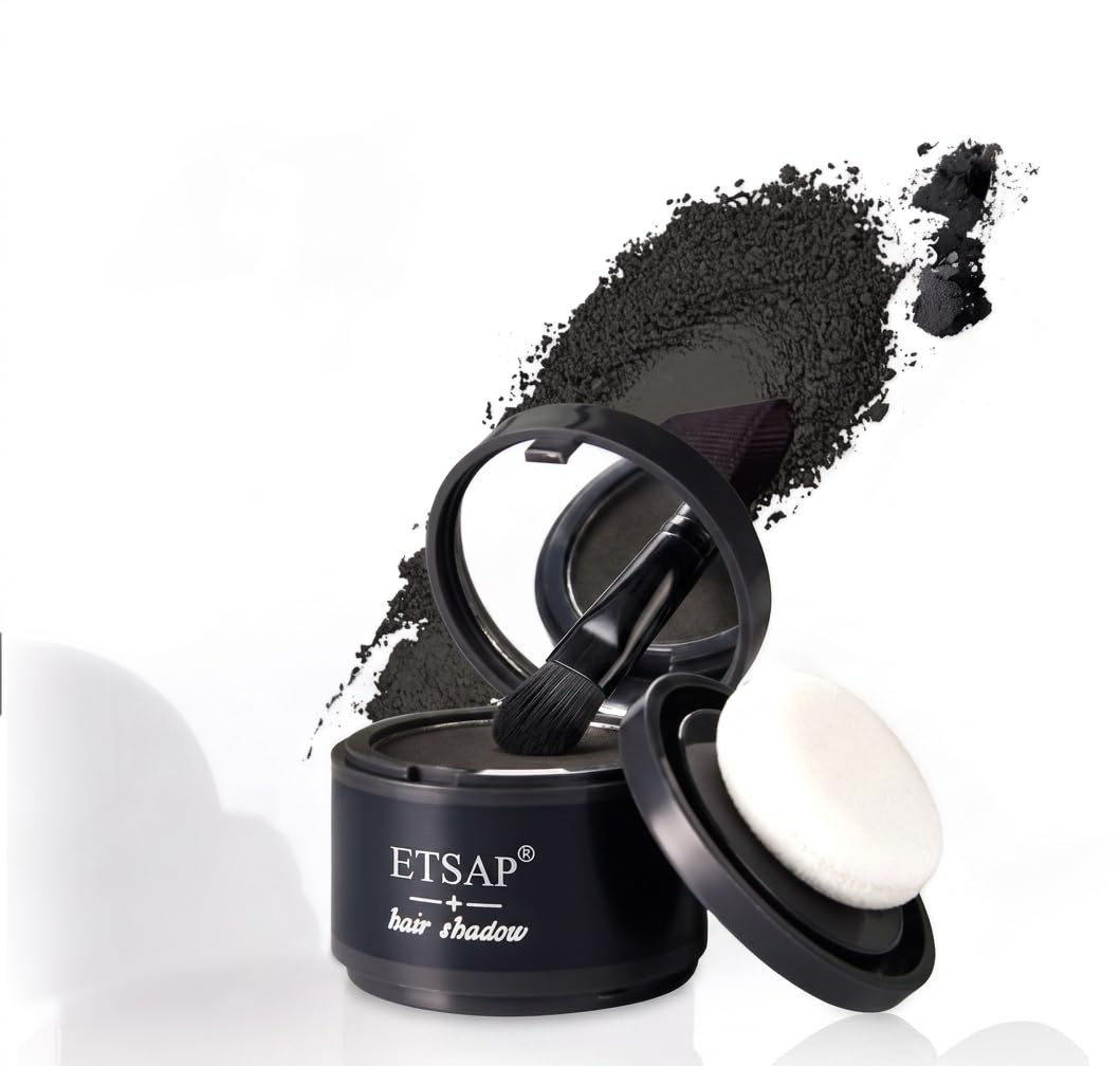 ETSAP Hairline Powder Instantly Conceals Hair Root Touch Up Hair Powder, Hair Toppers for Women & Men, Hair Fibers for Thinning Hair Non Sticky, Root Cover Up, Stain-Proof Long Lasting-picture-22
