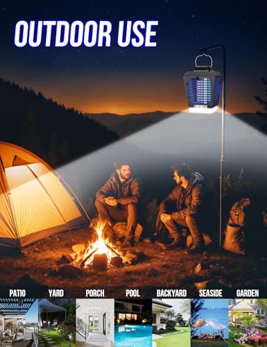 bug zapper outdoor mosquito zapper with led light fly zapper outdoor indoor insect zapper electric fly traps plug in mosquito killer for patio yard