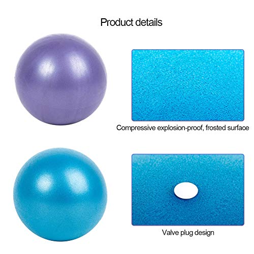 2 Pack 9 Inch Pilates Ball, Small Exercise Ball With Inflatable Pipette For Stability, Barre, Pilates, Yoga, Core Training And Physical Therapy. Bender Balls #TOP3