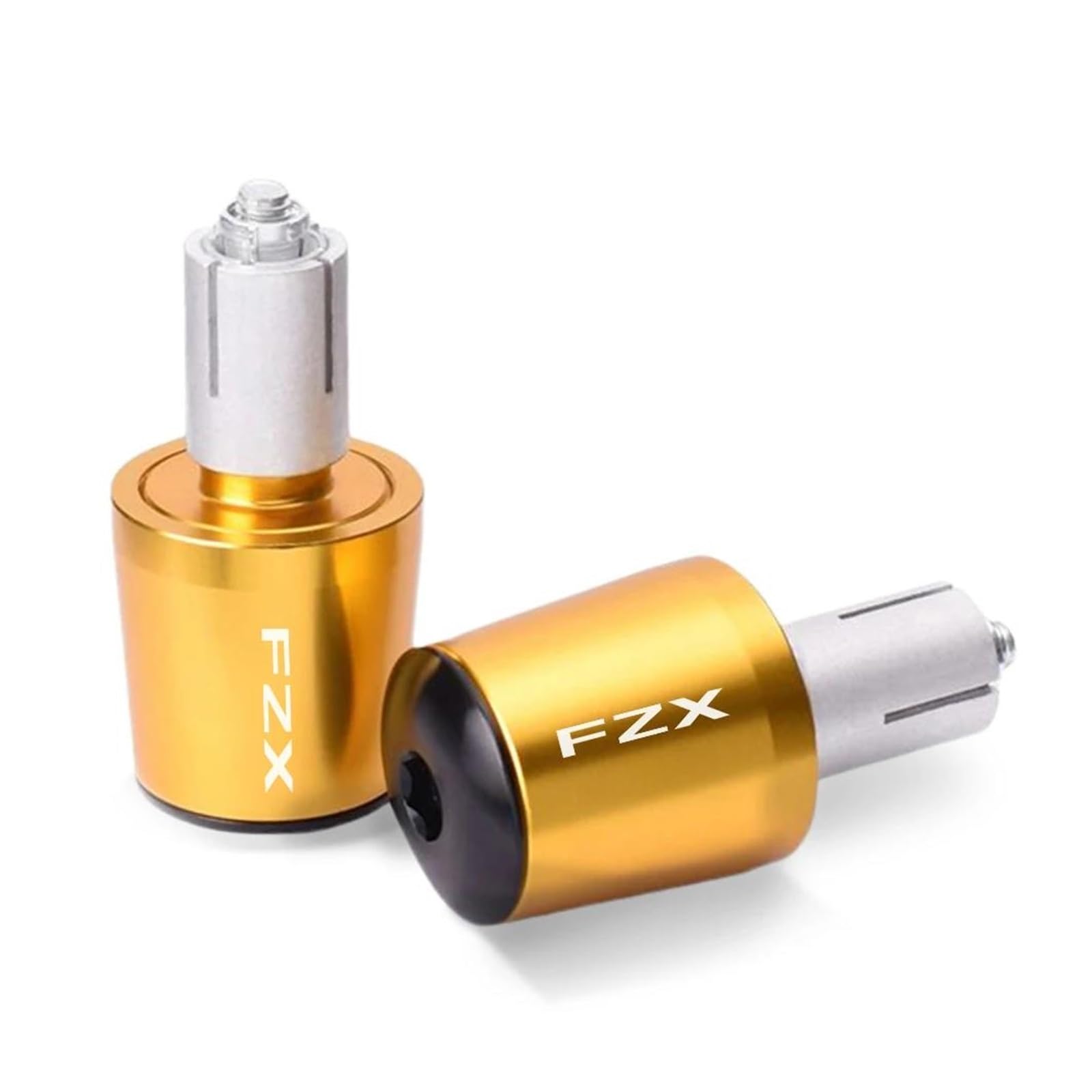 Tapones para extremos de manillar con acabado dorado de alta resistencia para serie FZX