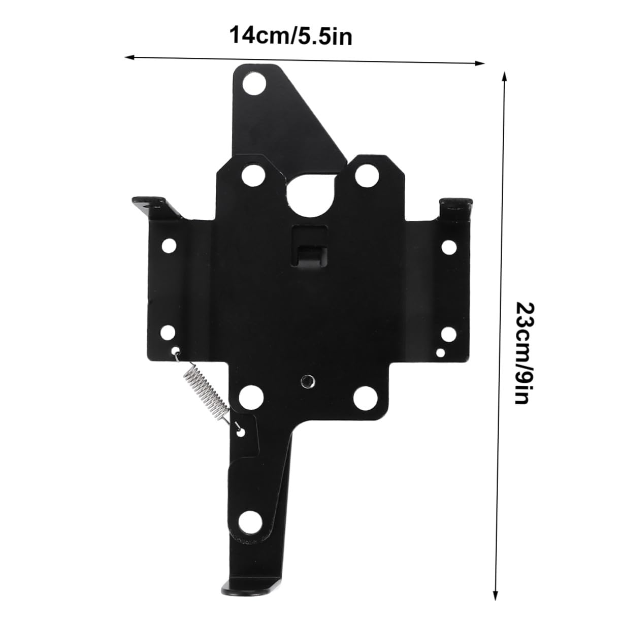 Gatuida Pestillo Automático de Puerta Pesado de Hierro con Montaje en Poste, Autoblocante, para Puertas y Portones de Madera Exteriores, Kit con Tornillos Incluidos, Uso Frecuente