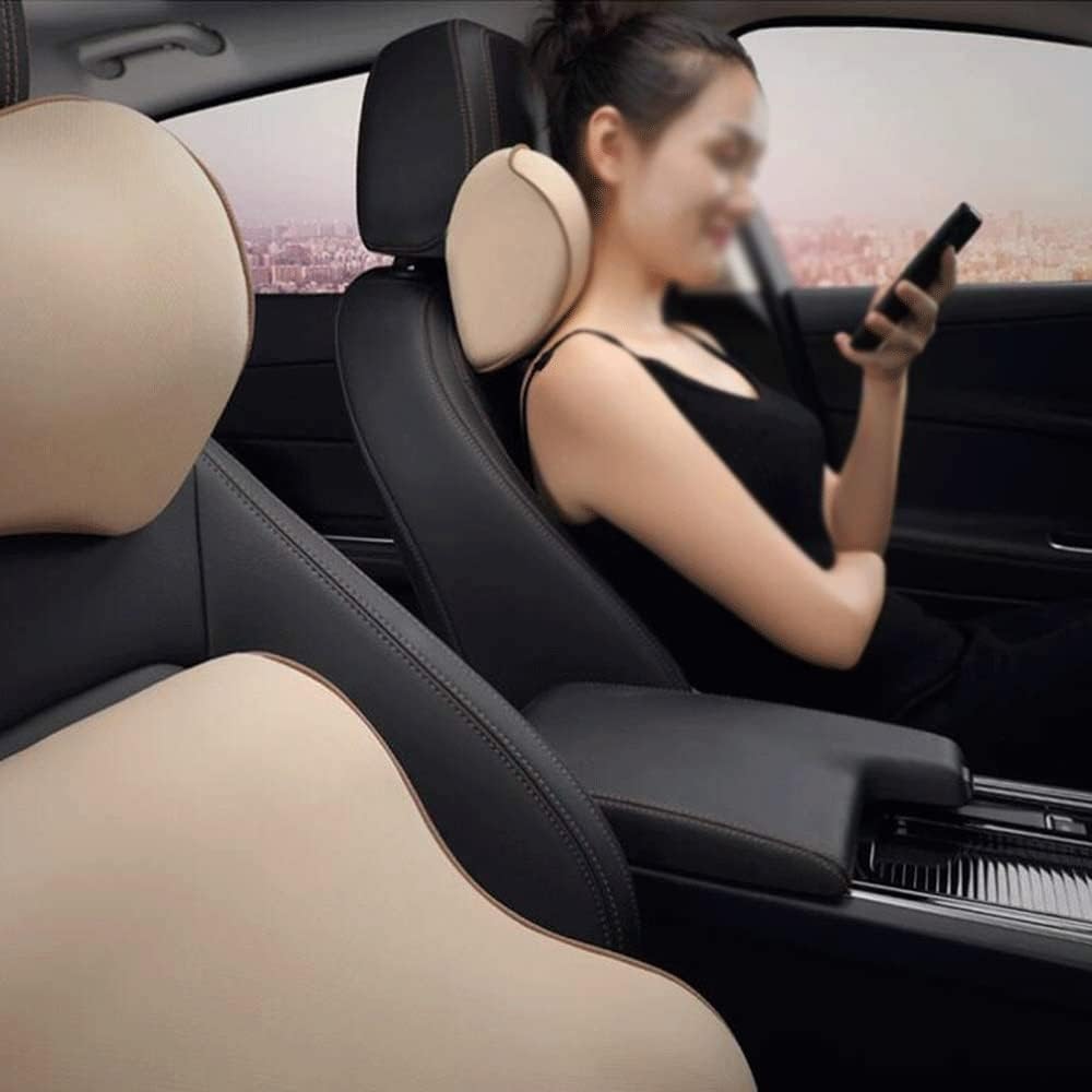 Lumbar Pillow- - Full Lumbar Back Support Two Straps Office Chair Black Car Lumbar Support - Memory Foam Orthopedic Back - Lumbar Support Cushion(Apricot)