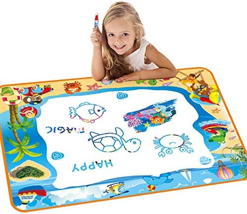 Water Doodle Mat for Toddler - Aqua Magic Mat Provides Hours of Fun - Perfect Magic Water Drawing Mat for Girls Age 3-4 - Exciting Aqua Doodle Mat for Kids - Coloring Water Drawing Pad for Toddlers