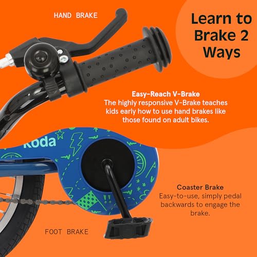 Image of Retrospec Koda Plus Kids Bike for Boys & Girls Ages 4-6 Years - 16 inch Children's Bicycle, Adjustable Seat & Handlebars