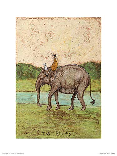 Art Group The Two Riders Sam Toft Art Print, Paper, Multi-Colour, 30 x 40 x 1.3 cm