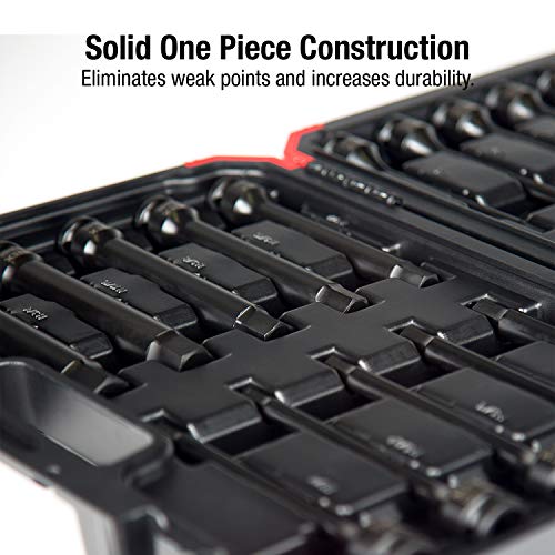 Sunex 2637L, ½" Drive, 6" Long Master Impact Hex Driver Set, 20Piece, Sae/Metric, 1/4" - 3/4", 6Mm - 19Mm, Cr-Mo Steel, Heavy Duty Storage Case, Meets Ansi Standards #TOP3