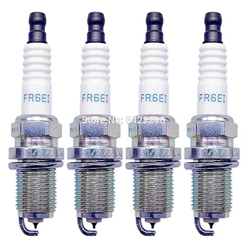 POIQXWQ spark plugs 4pcs MN163236 FR6EI 2687 Car Spark Plug Iridium Compatible with Mitsubishi Lancer VIII 1.8L Outlander II 2.4 Outlander III 2.0 ASX Auto Parts