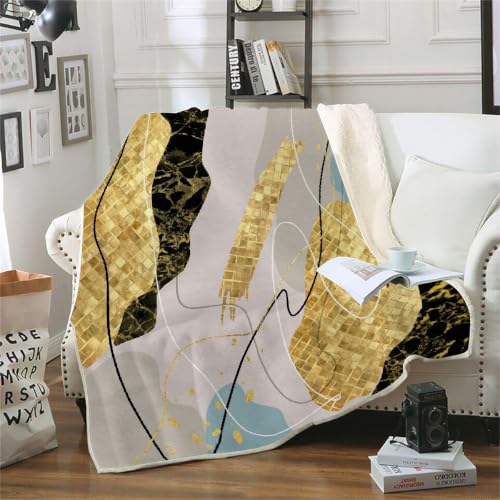 Couverture Boho 130x150 cm design abstrait pour cocooning sur le canapé