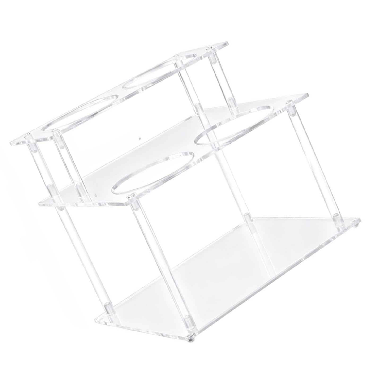 ZYOUQI Sturdy Acrylic Shelf Systems for Holding Multiple Bottles of Coffee and Liquor Home Kitchen Coffee Bottle Rack