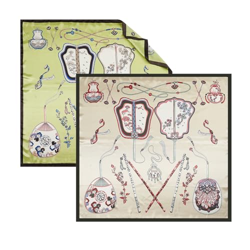 Satin Head Scarf for Women - 2Pcs Silk Like Large Hair Scarves - 35