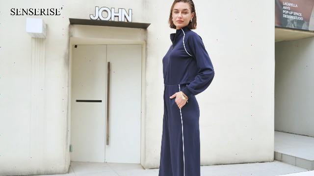 Amazon.com: SENSERISE Womens Jumpsuits Casual Long Sleeve One