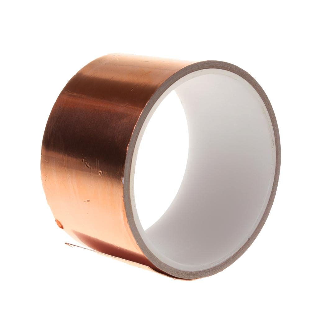 LYLA Pro Single Conductive Self Adhesive EMI Copper Foil Shielding Tape 5CM*4M Guitar Slug and Snail Barrier