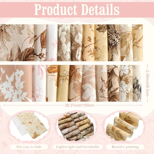 Bandes de quilting florales prédécoupées pour patchwork sans effort