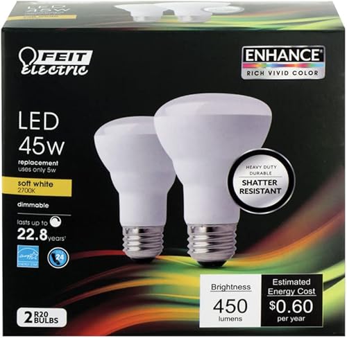 LED R20 E26 SW 45W 2PK
