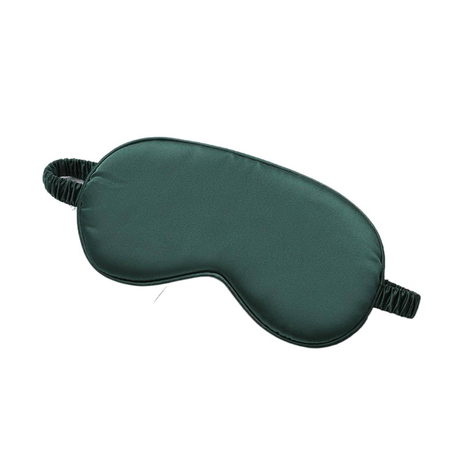 Artificial Silk Sleeping Eye mask Lunch Break Shading and Ventilation Elastic Eye Shield Double-Sided Real Silk Eye mask