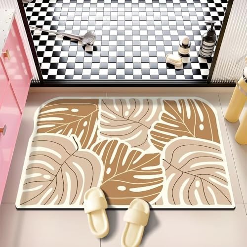 Tapis de salle de bain anti-moule en pierre de diatomite 40x60