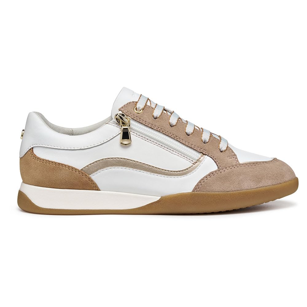 Geox Women's D MARYEMY Trainers, Beige, 40 EU, Beige, 7 UK
