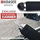 KRASER KR940B Lenkradkralle mit Zahlenschloss Maximale Sicherheit, Robust Lenkradschloss mit Nothammer, Lenkradsperre Wohnmobil, Universal Wegfahrsperre Diebstahlsicherung für Auto PKW