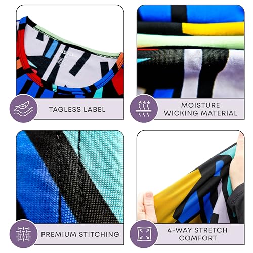 Rocky Thermal Underwear Kids Girls Thermal Underwear Set Toddler Long Johns kid Thermals Kid Base Layer kids thermals top bottom set Winter Clothes Shirt Pants Ski/Extreme Cold (Geometric, XS, Heavy)3