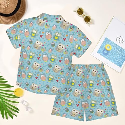 Image of visesunny Little Boys Short Sleeve T-Shirt Beach Shirts for kids children Casual Shorts Set Summer Clothes Outfits