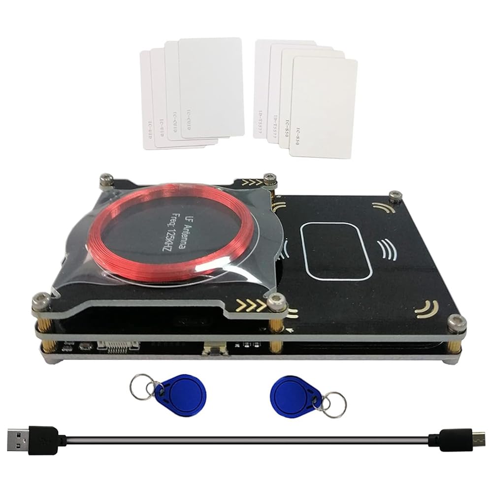 Proxmark3 RDV4 Easy V3.0 RFID-Kartenleser mit integrierter Antenne, M1 IC Speicher-ID Decoder