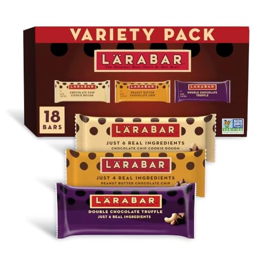 LÄRABAR Chocolate Variety Pack, Gluten Free Vegan Fruit & Nut Bars, 18 ct