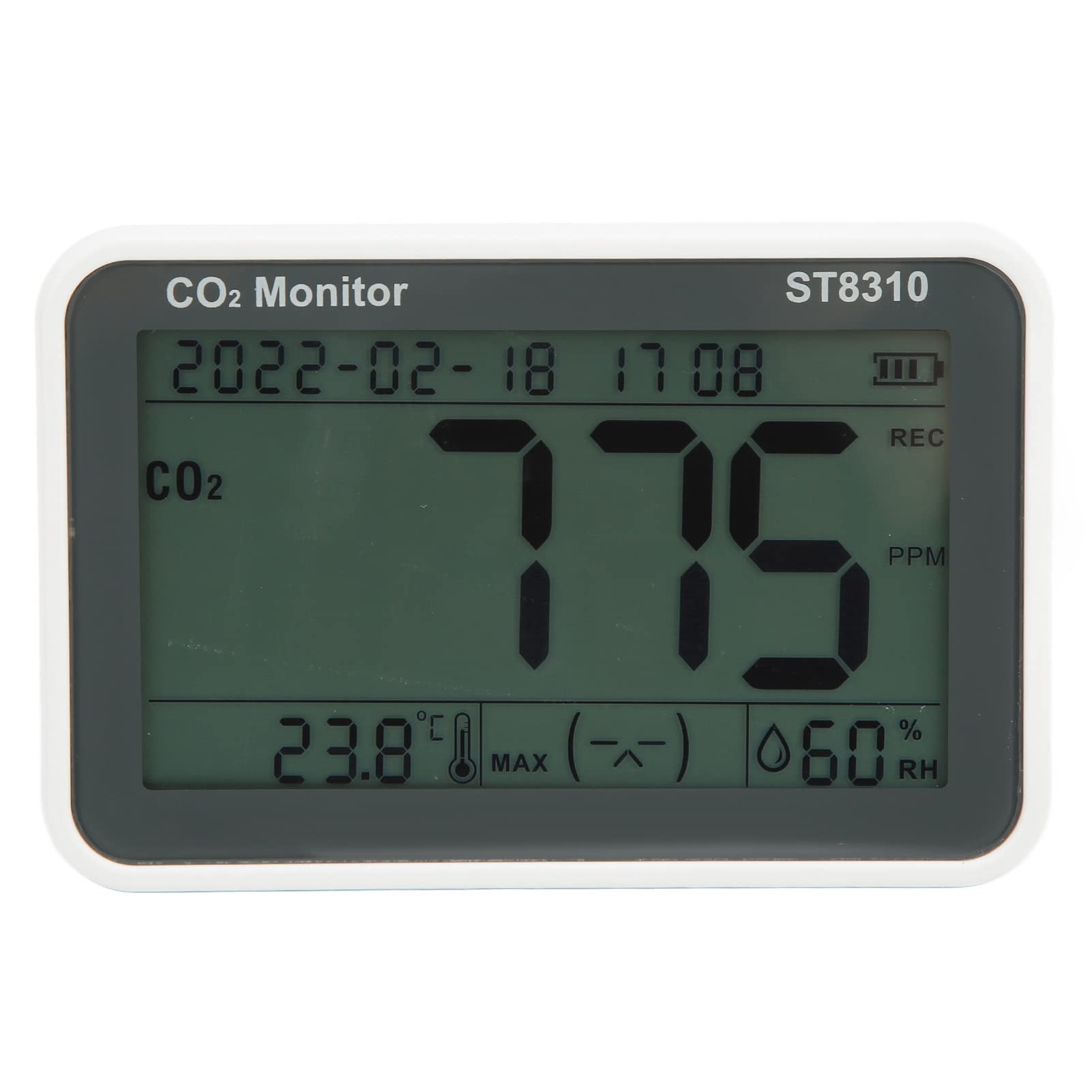 FTVOGUE Monitor de Calidad del Aire, Detector de Dióxido de Carbono LCD,