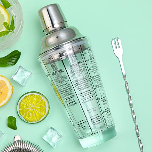 image for Bartender Kit, Ohuhu 17-Piece Cocktail Shaker Stainless Steel Bar Tool