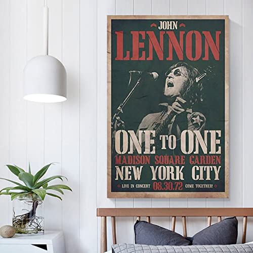 Poster de concert John Lennon 1972 — One to OneFashion Poster décoratif sur toile pour salon, chambre à coucher (20 x 30 cm) - Les Beatles, Paul McCartney, John Lennon, RIngo Starr, George Harrison Poster de concert John Lennon 1972 — One to OneFashion Poster décoratif sur toile pour salon, chambre à coucher (20 x 30 cm) – Image 6