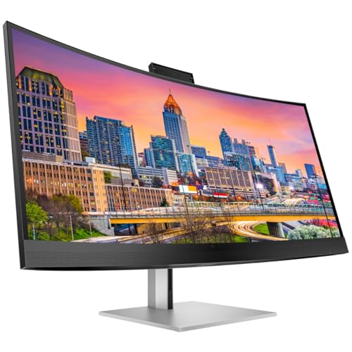 Image of HP Series 7 Pro 40-inch 740pm 5K2K WUHD 2160P Conferencing Monitor with Built in Webcam and Mic, Daisy Chain Connectivity, DisplayPort, USB-C with 100W PD Bundled with Desk Mount Stand