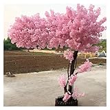 Gran Flor De Cerezo Y Melocotonero | Plantas Artificiales De Interior con Tronco De Madera Maciza | Denso Y Realista para La Decoración De La Sala De Estar.(1.8 * 1.5m)