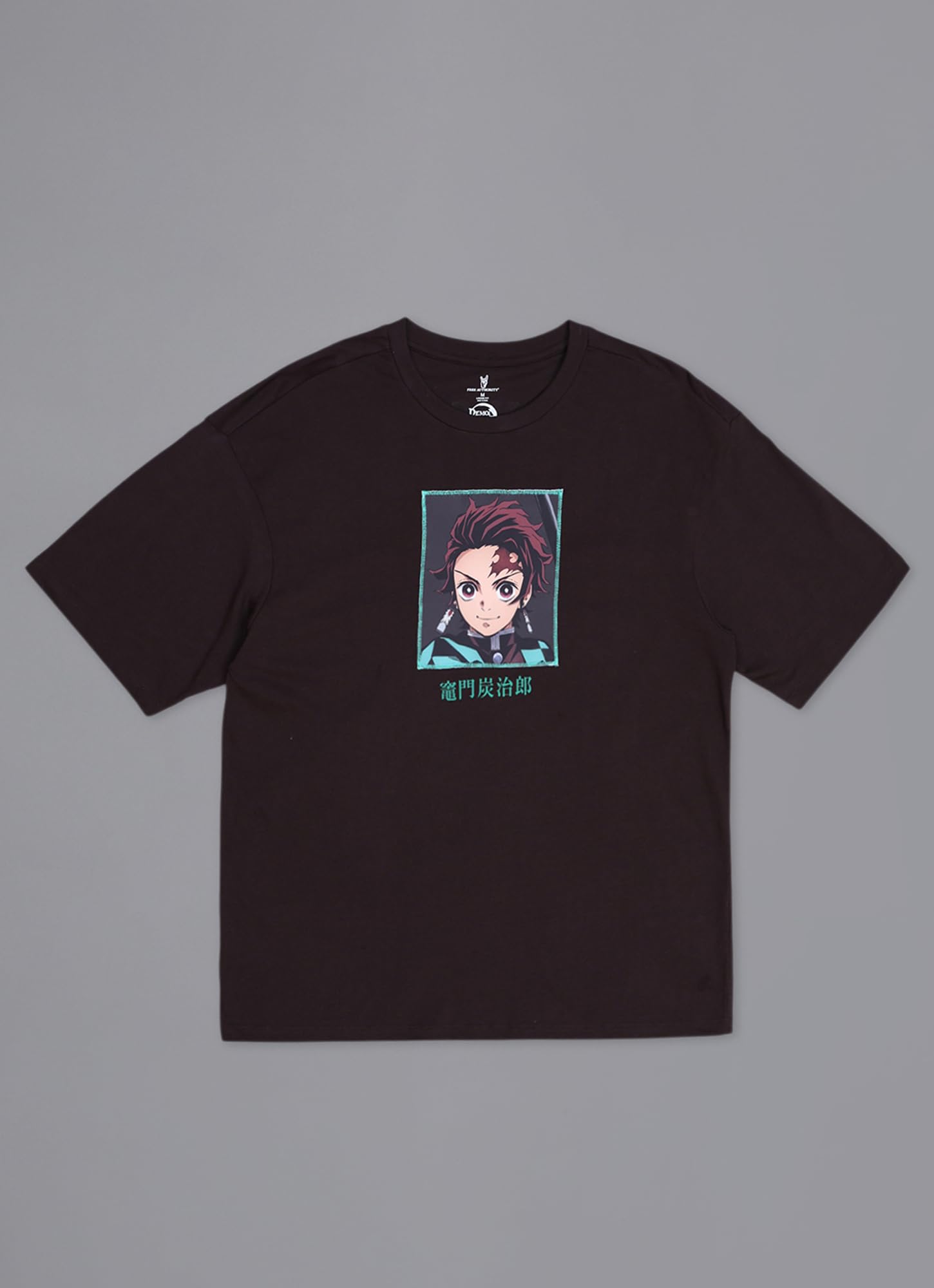 Free Authority T-shirt ufficiale Demon Slayer da uomo: Tanjiro Anime stampata su puro cotone marrone