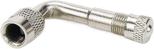 Miniatura 3 de Modengzhe 4 piezas de extensores de vástago de válvula de neumático de 90 grados H62, adaptadores de extensión de válvula de latón para neumáticos